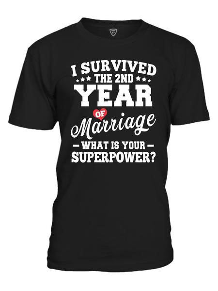 Anniversary Shirt For 2nd 2 Years Wedding Marriage Shirt